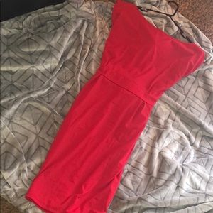 Red formal dress